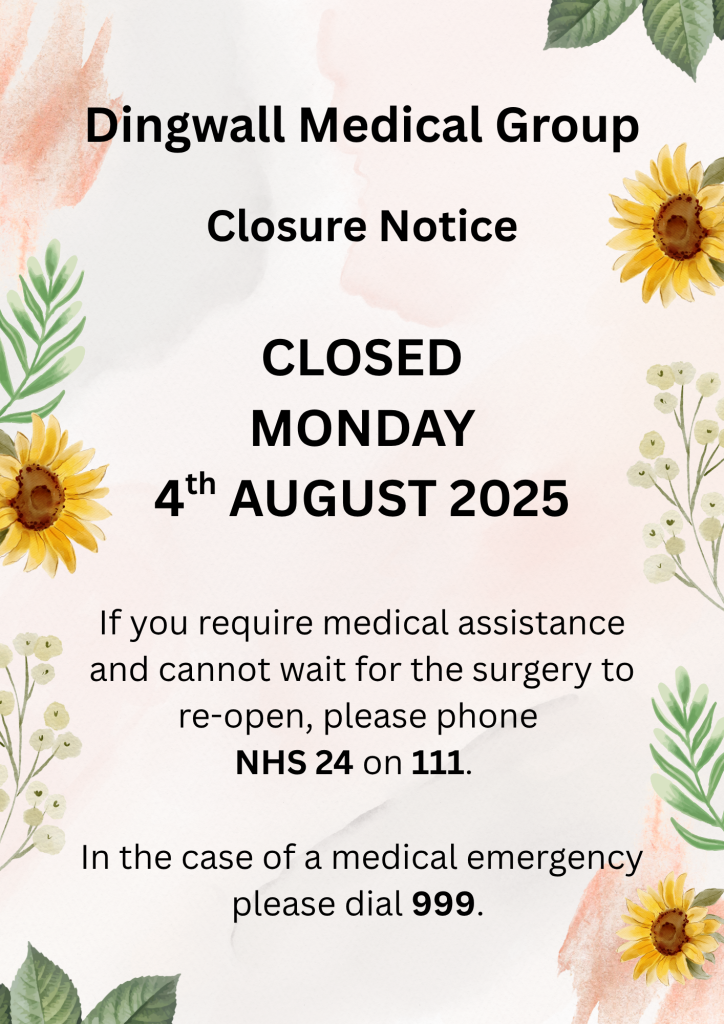 Closurenoticemonday4thaugust2025