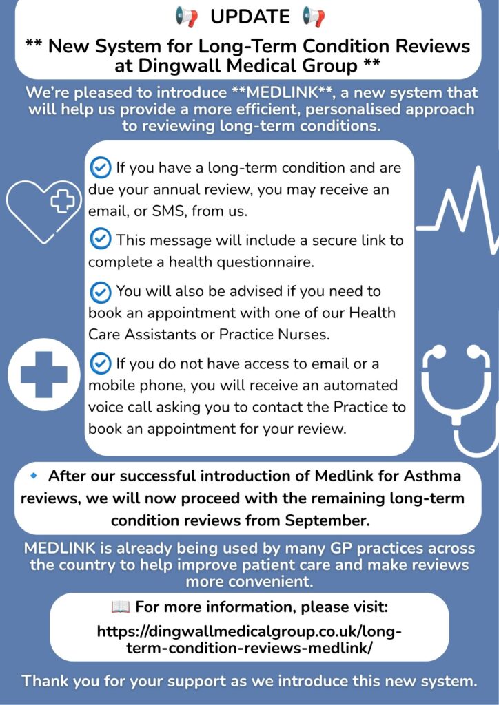 Medlink Update Poster August 2026